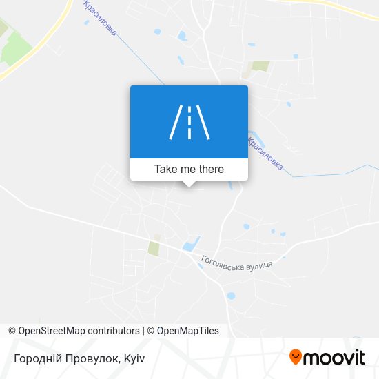 Карта Городній Провулок