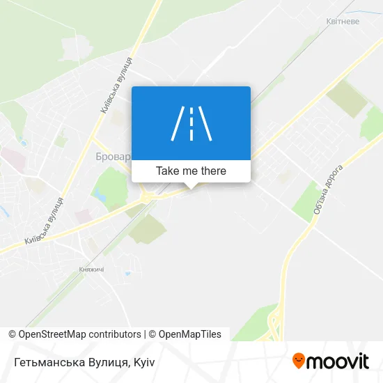 Карта Гетьманська Вулиця