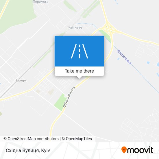 Східна Вулиця map