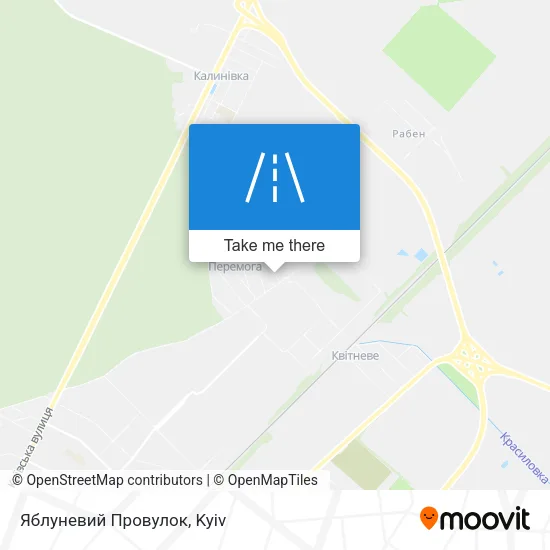 Карта Яблуневий Провулок