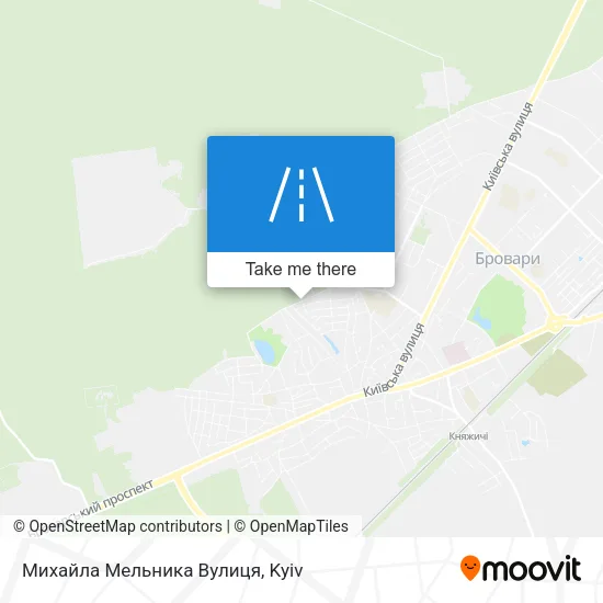Карта Михайла Мельника Вулиця