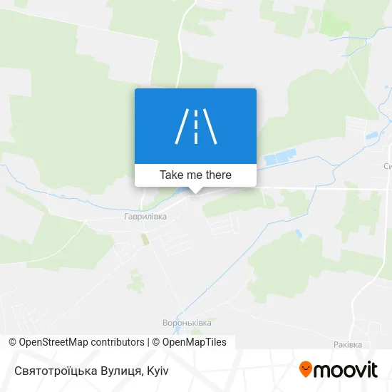 Карта Святотроїцька Вулиця