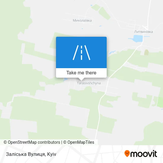 Карта Заліська Вулиця