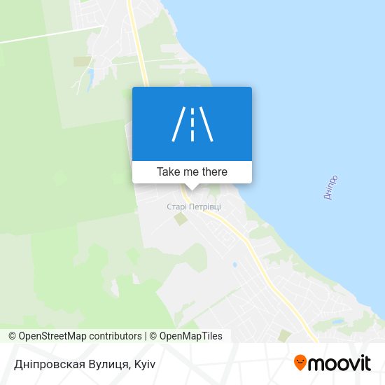Дніпровская Вулиця map