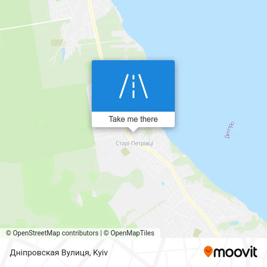 Карта Дніпровская Вулиця