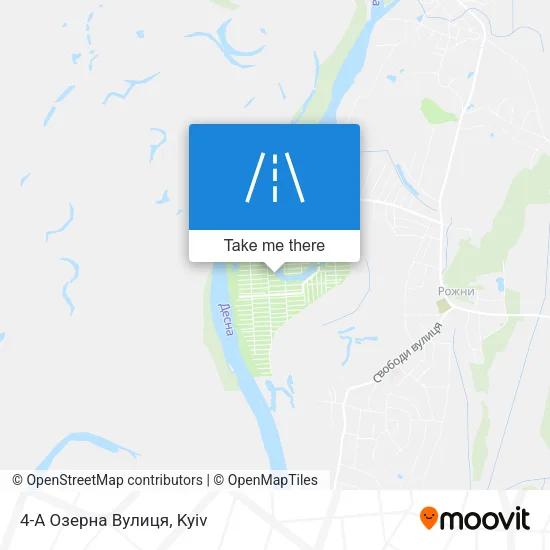 Карта 4-А Озерна Вулиця