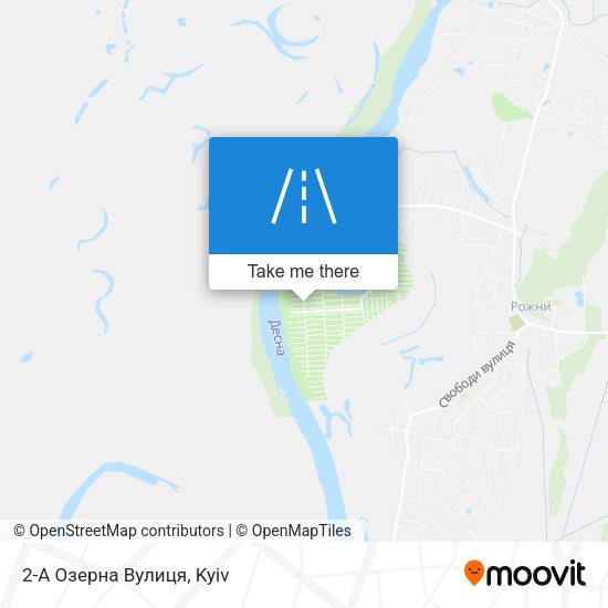 Карта 2-А Озерна Вулиця