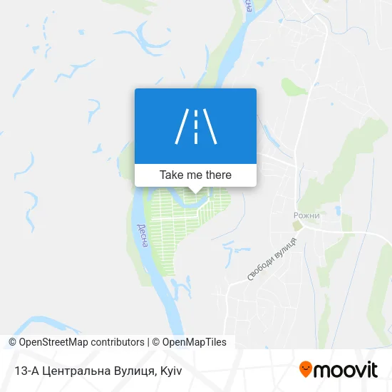 Карта 13-А Центральна Вулиця