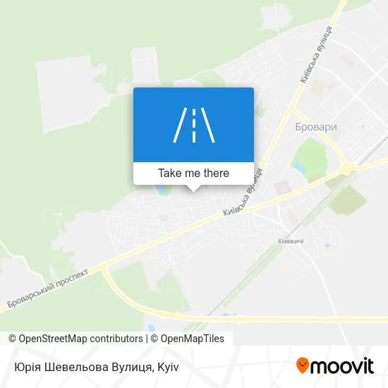 Карта Юрія Шевельова Вулиця