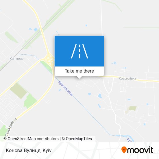 Конєва Вулиця map