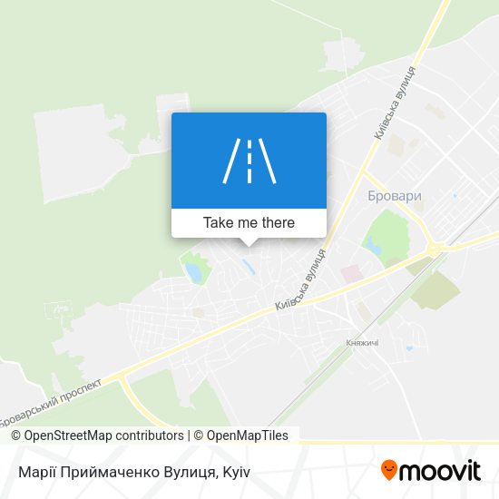 Марії Приймаченко Вулиця map