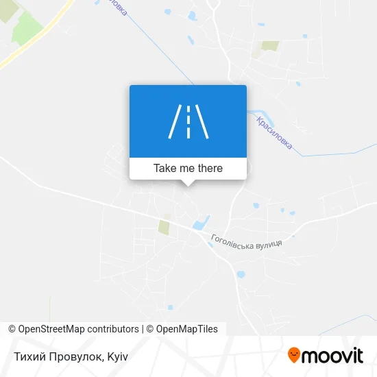 Карта Тихий Провулок