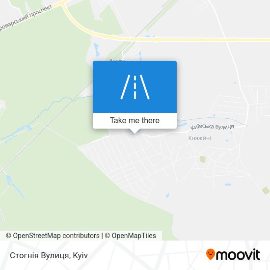 Стогнія Вулиця map