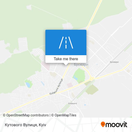 Кутового Вулиця map