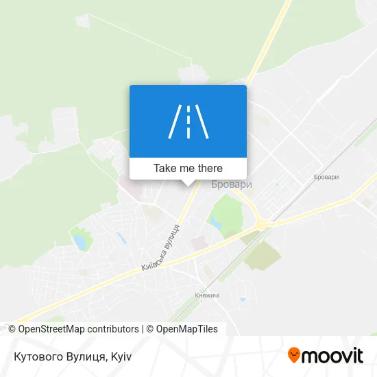 Карта Кутового Вулиця