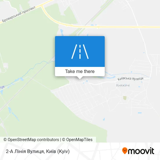 Карта 2-А Лінія Вулиця