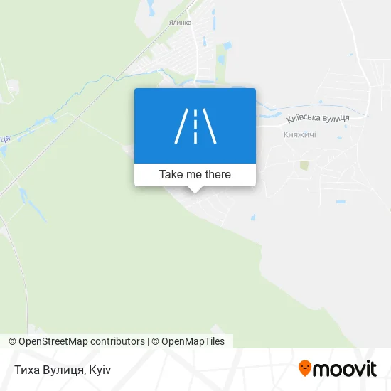 Карта Тиха Вулиця