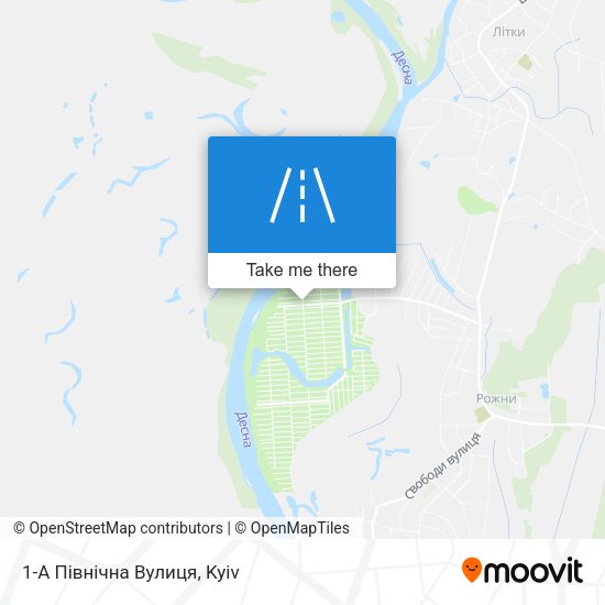1-А Північна Вулиця map