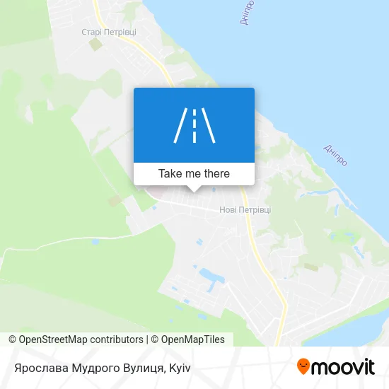 Карта Ярослава Мудрого Вулиця