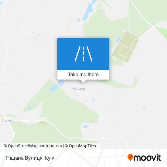 Піщана Вулиця map