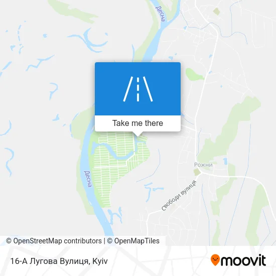 Карта 16-А Лугова Вулиця