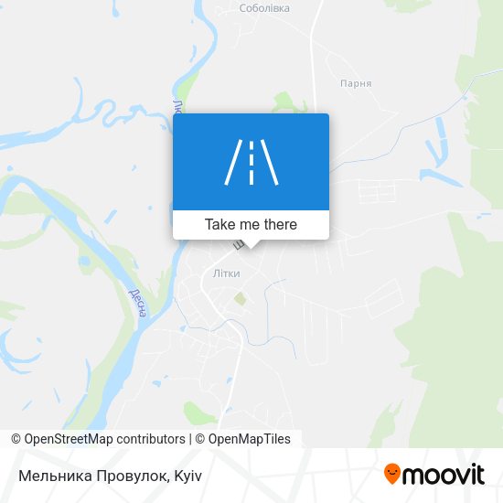 Мельника Провулок map