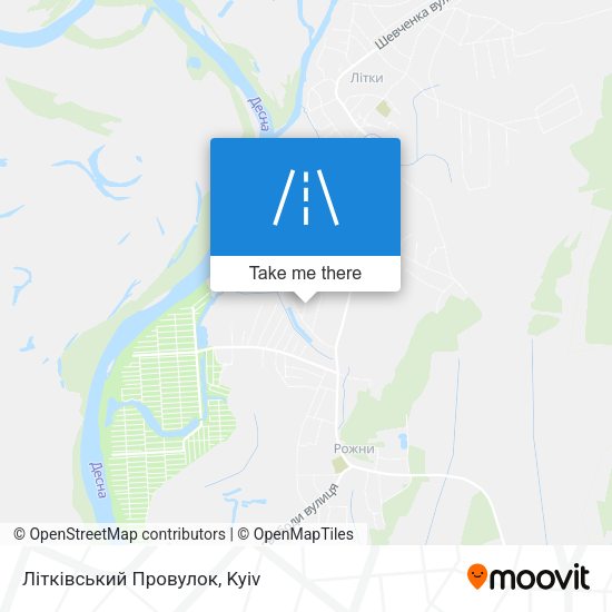Карта Літківський Провулок