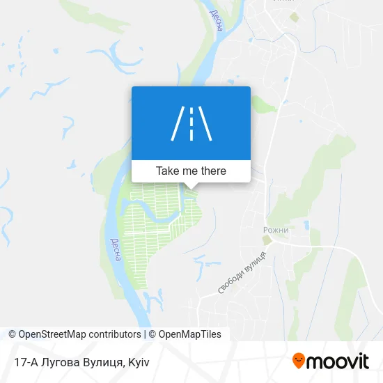 Карта 17-А Лугова Вулиця