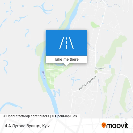 Карта 4-А Лугова Вулиця