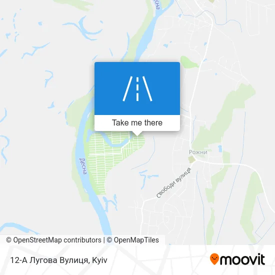 Карта 12-А Лугова Вулиця