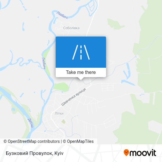Карта Бузковий Провулок