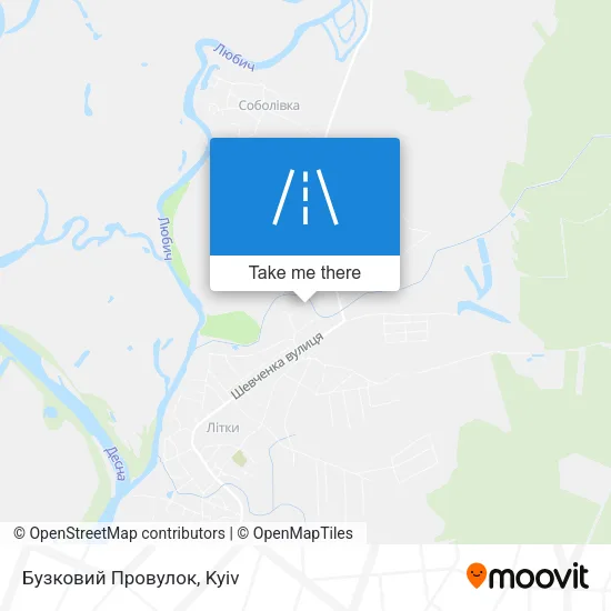 Карта Бузковий Провулок