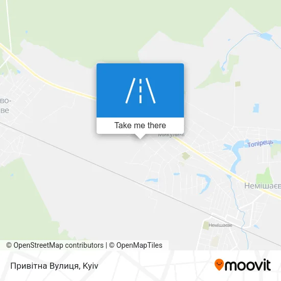 Карта Привітна Вулиця