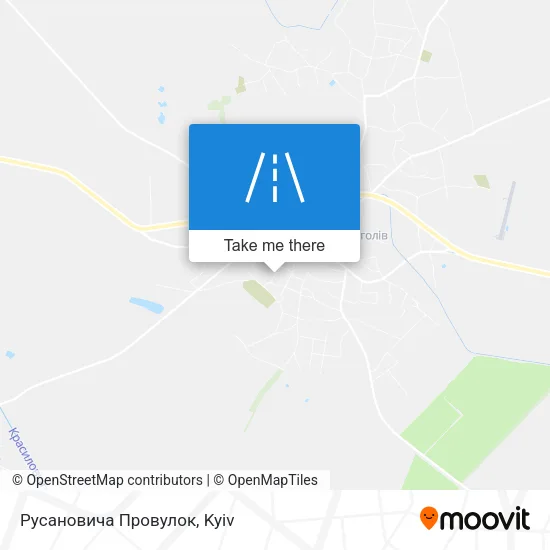 Карта Русановича Провулок