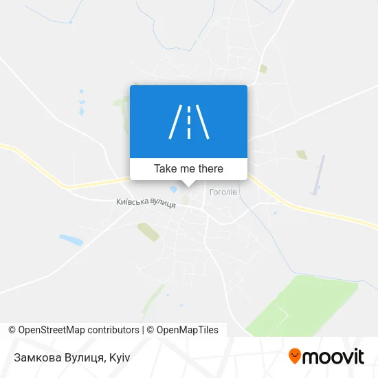 Карта Замкова Вулиця