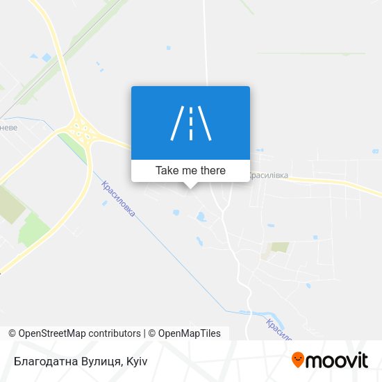 Карта Благодатна Вулиця