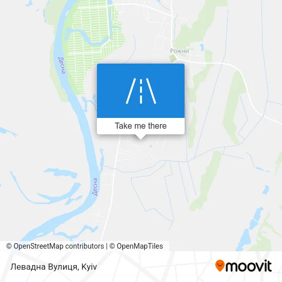 Карта Левадна Вулиця