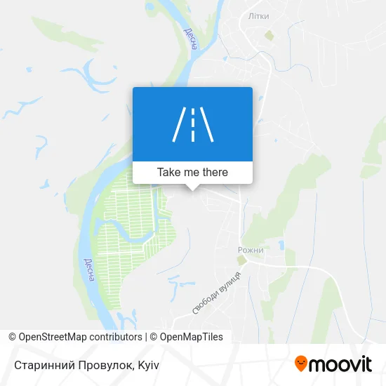 Карта Старинний Провулок