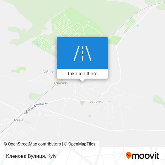 Кленова Вулиця map