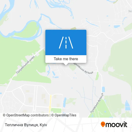 Карта Теплична Вулиця