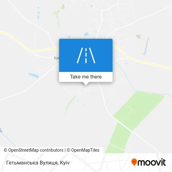 Карта Гетьманська Вулиця