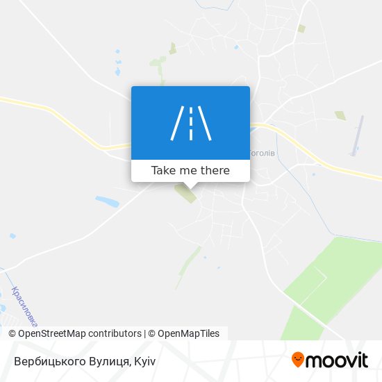 Вербицького Вулиця map