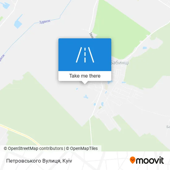 Карта Петровського Вулиця