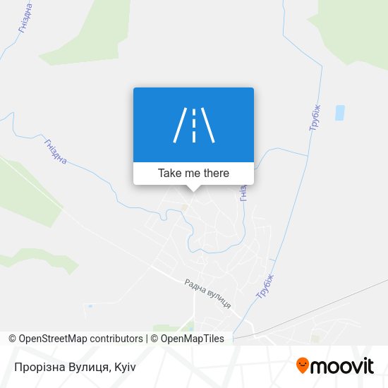 Прорізна Вулиця map