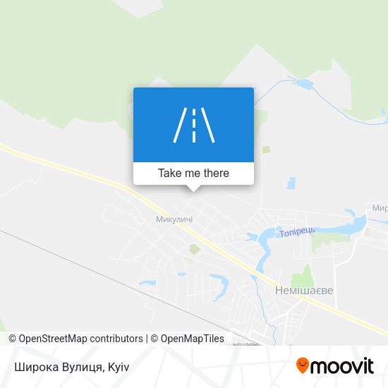 Широка Вулиця map