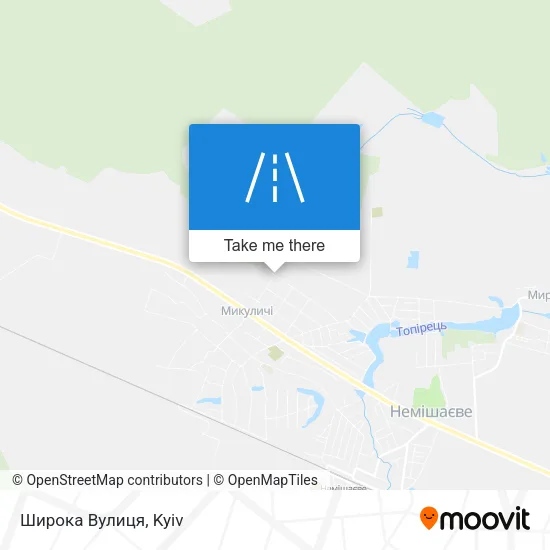 Карта Широка Вулиця