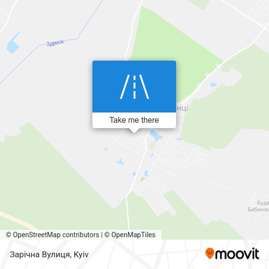 Зарічна Вулиця map