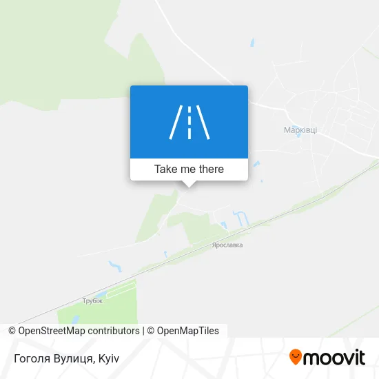 Карта Гоголя Вулиця