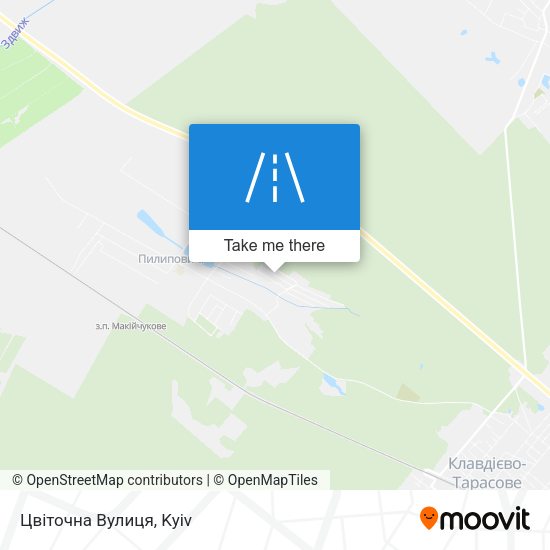 Карта Цвіточна Вулиця