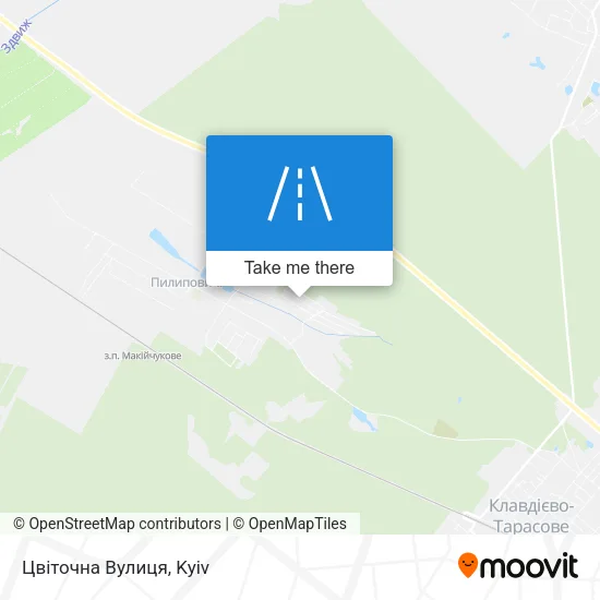 Карта Цвіточна Вулиця